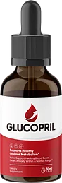 A bottle of GlucoPril